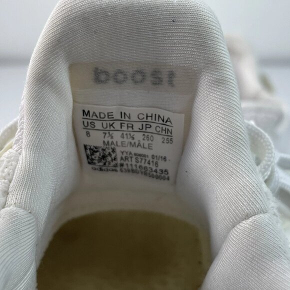 [US 8] adidas ULTRABOOST 1.0 Torison Continental Running Shoes Triple White